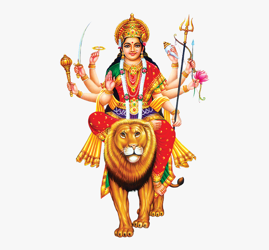 Sheran Wali Mata Png Image File - Durga Devi Hd Png, Transparent Png, Free Download