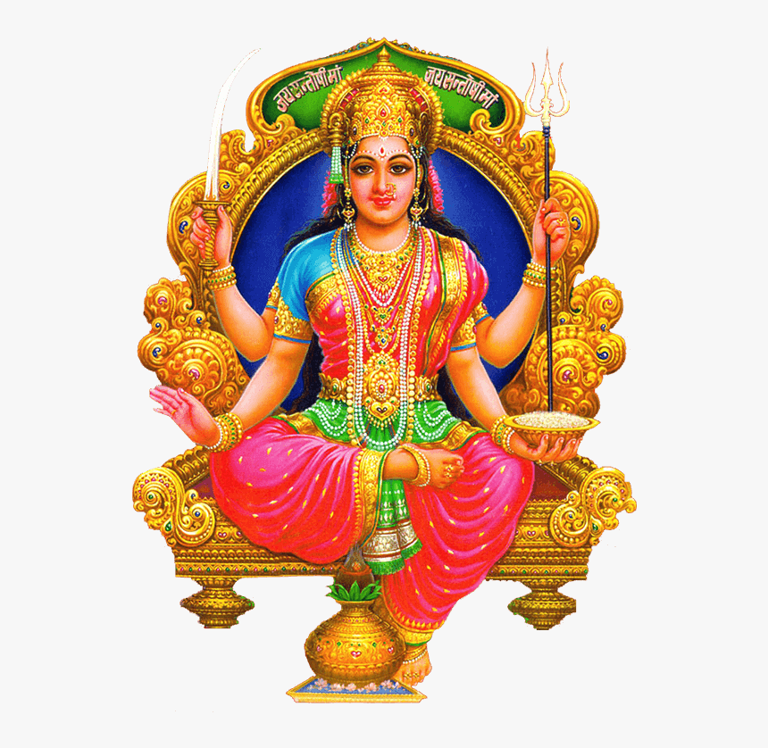 Durga Mata Png - Santoshi Maa, Transparent Png, Free Download