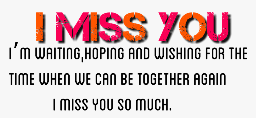 Love And Miss You Png By Shiv - Graphic Design, Transparent Png, Free Download