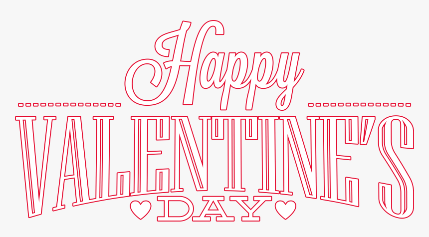 Happy Valentines Day Png Download Image - Calligraphy, Transparent Png, Free Download