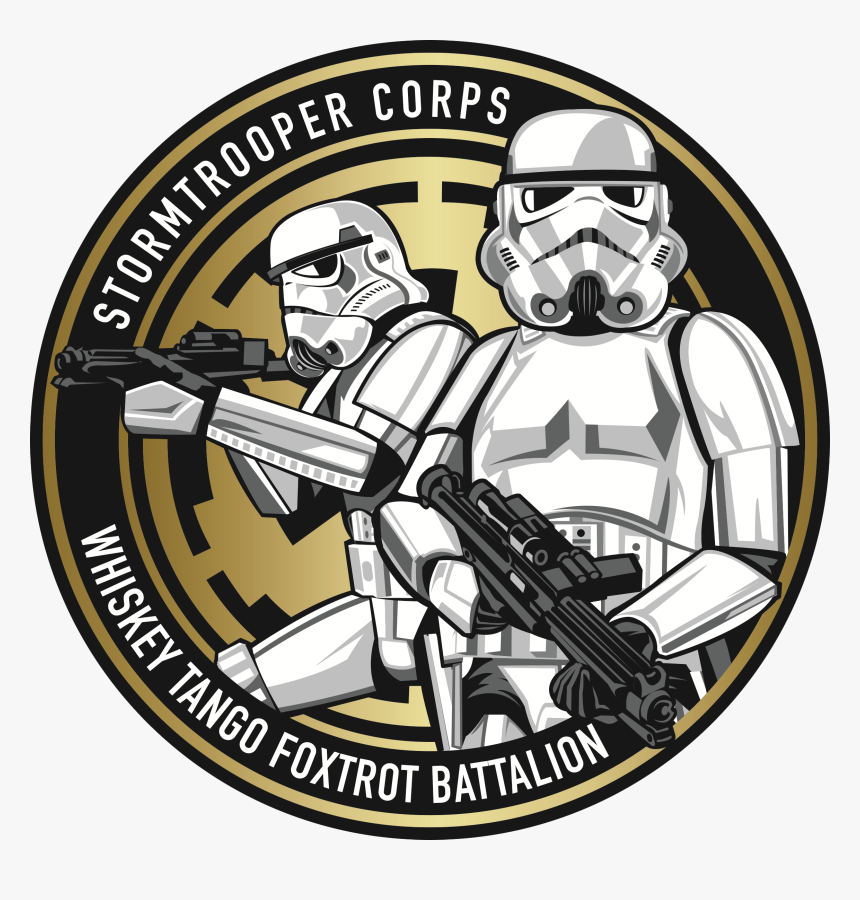Stormtrooper-gold2 - Cartoon, HD Png Download, Free Download