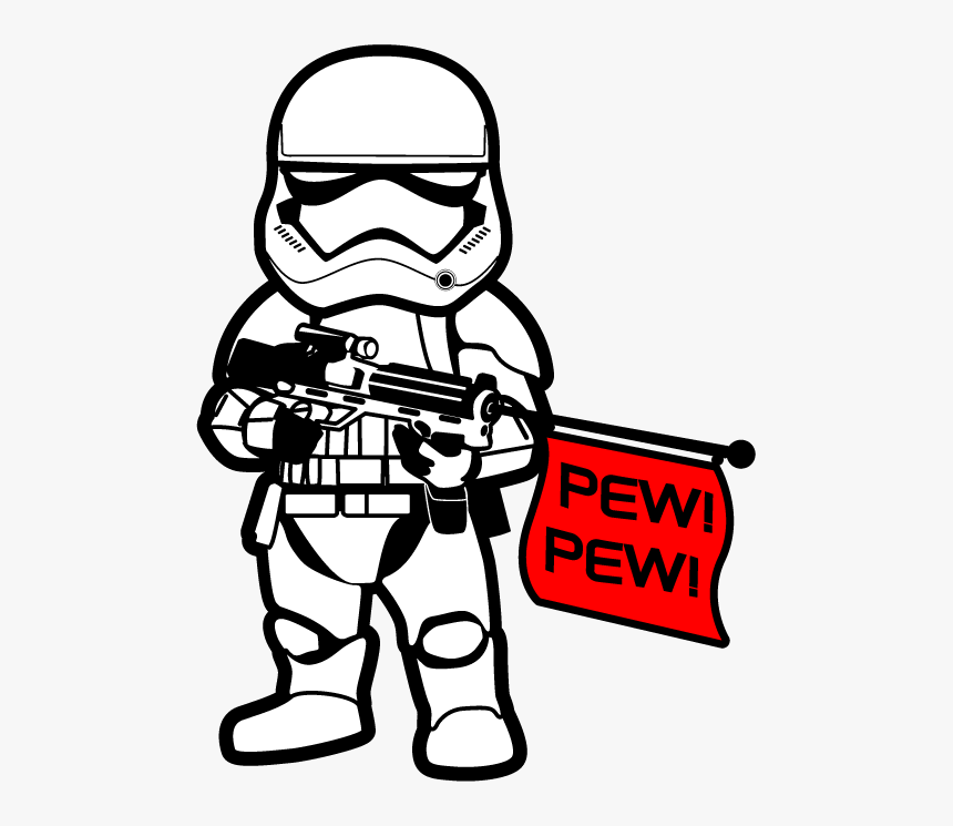 St Order Pew - First Order Stormtrooper Cartoon, HD Png Download, Free Download