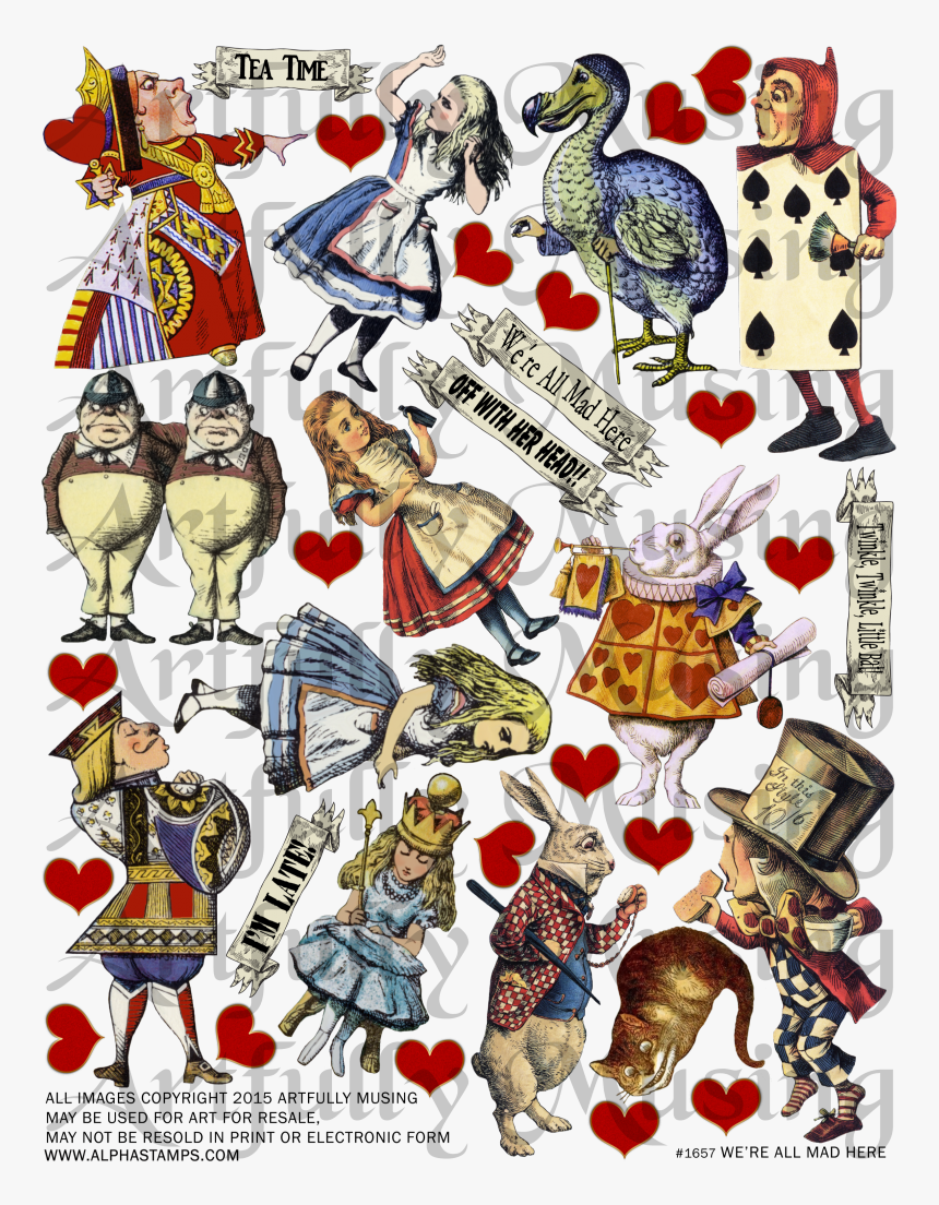 Alice In Wonderland Collage, HD Png Download, Free Download