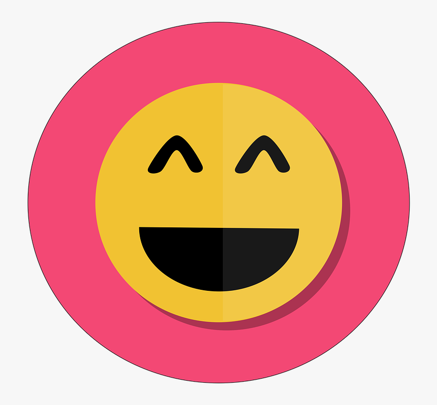 Happy, Emoji, Joy, 3d, Icon, Funny, Pink - Happy Png Icon, Transparent Png, Free Download