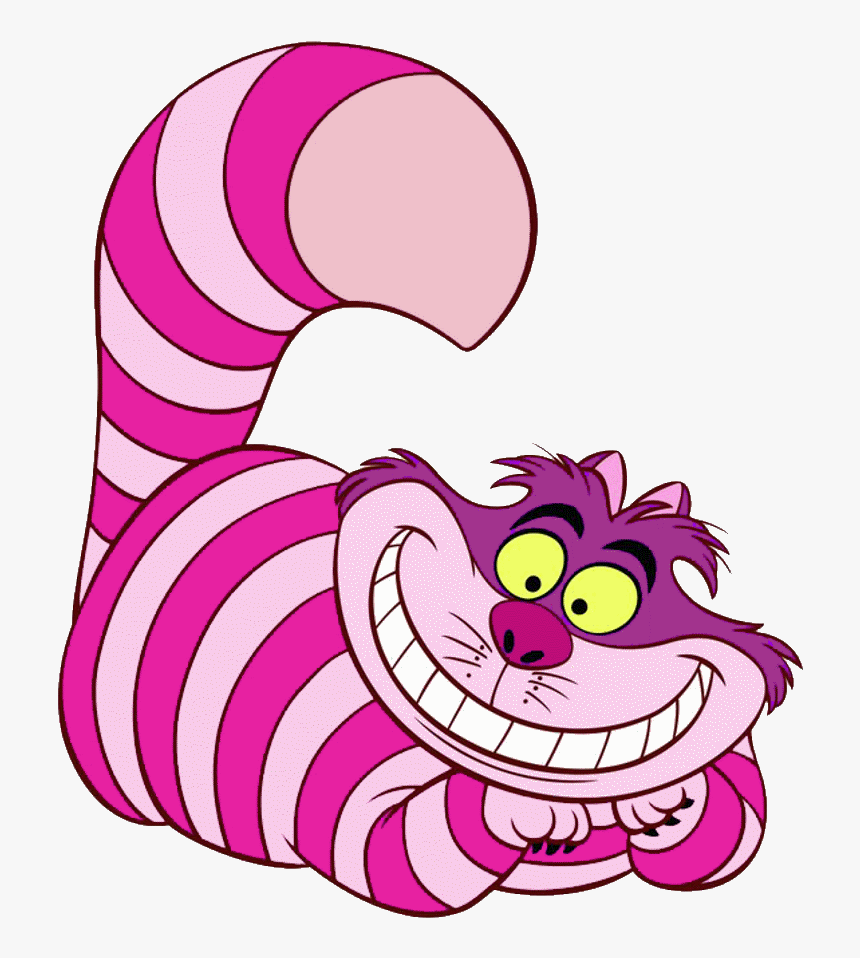 Alice In Wonderland Clipart Keyhole - Cheshire Cat Alice In Wonderland Cartoon, HD Png Download, Free Download