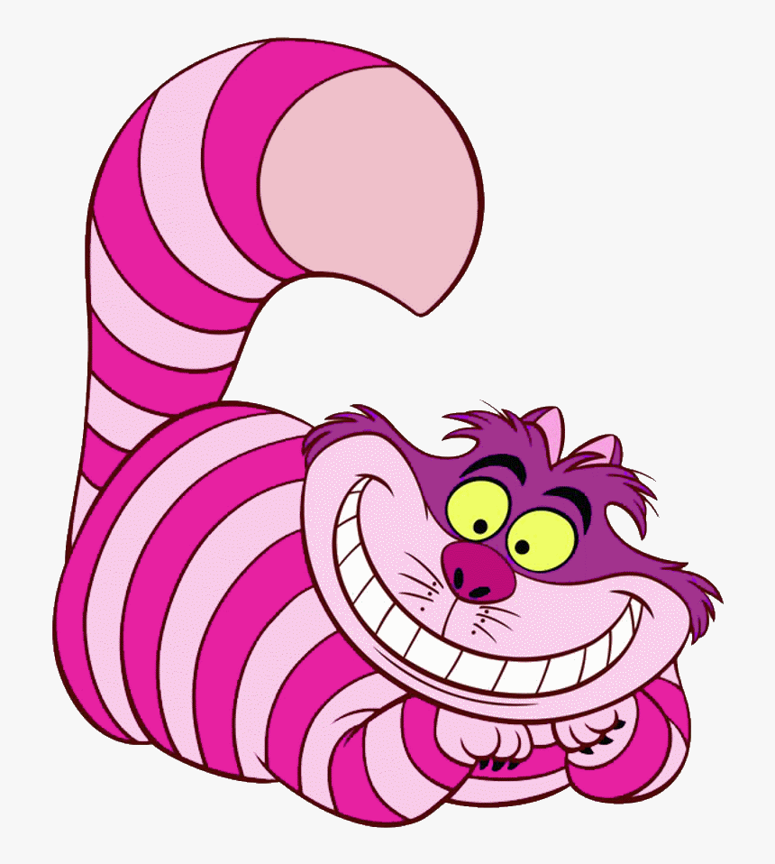 Alice In Wonderland Clipart Keyhole - Cheshire Cat Alice In Wonderland Cart...