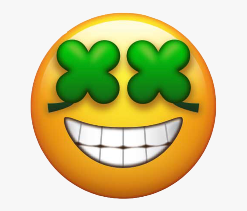 #ios12 #betatest #emoji #lucky #luck #clover #fourleafclover - Emoji Sonrisa Con Brackets, HD Png Download, Free Download