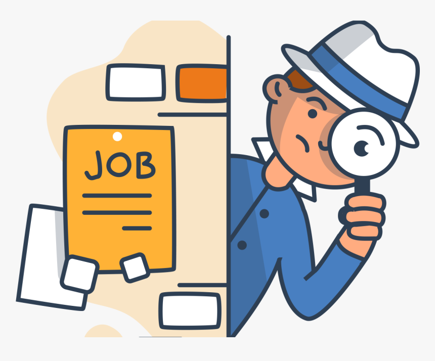 Find A Job Cartoon, HD Png Download - kindpng