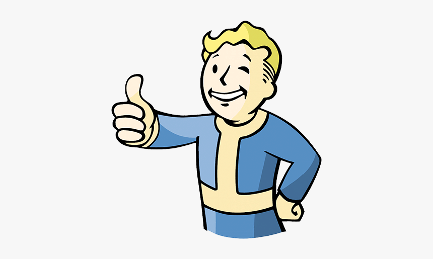 Vault Boy Thumbs Up Png, Transparent Png, Free Download