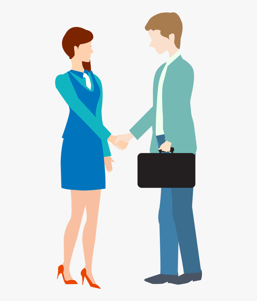 People Clipart Handshake Download - People Greeting Each Other, HD Png Download, Free Download
