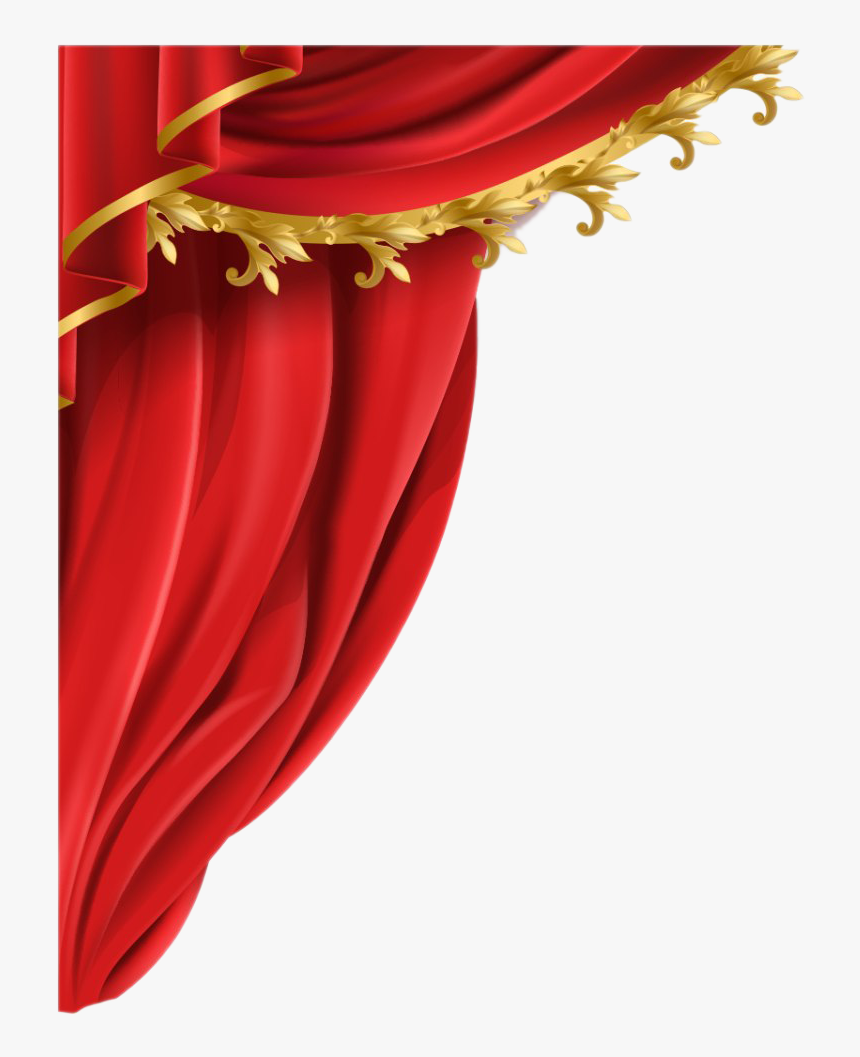 Vector Red Curtain Png, Transparent Png, Free Download