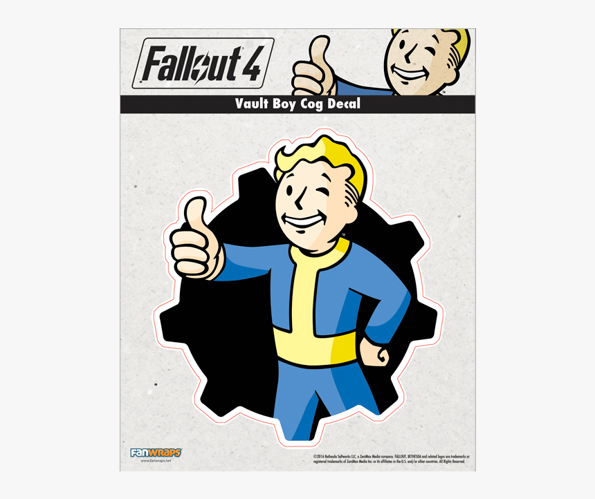 Vault Boy Png - Fallout Decal, Transparent Png, Free Download