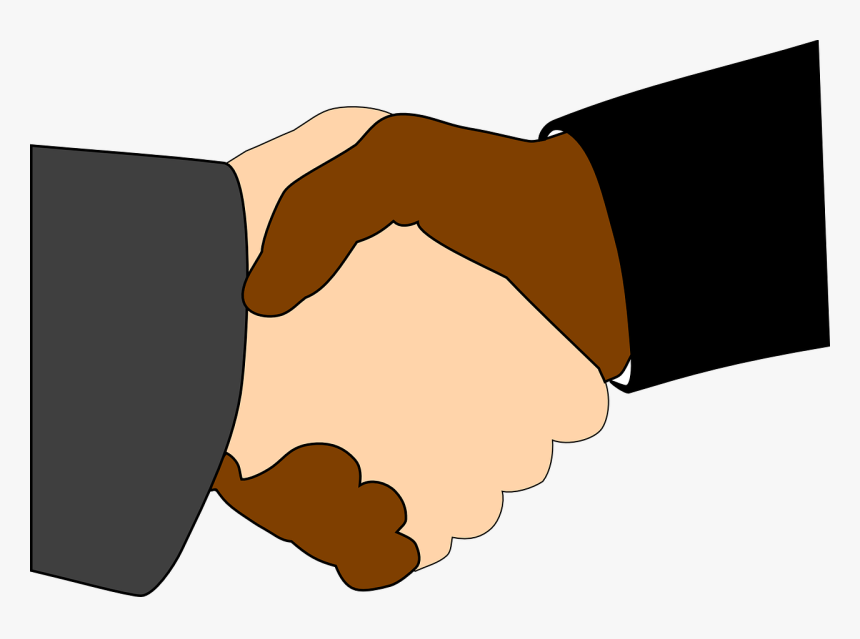 Black And White Handshake Transparent, HD Png Download, Free Download