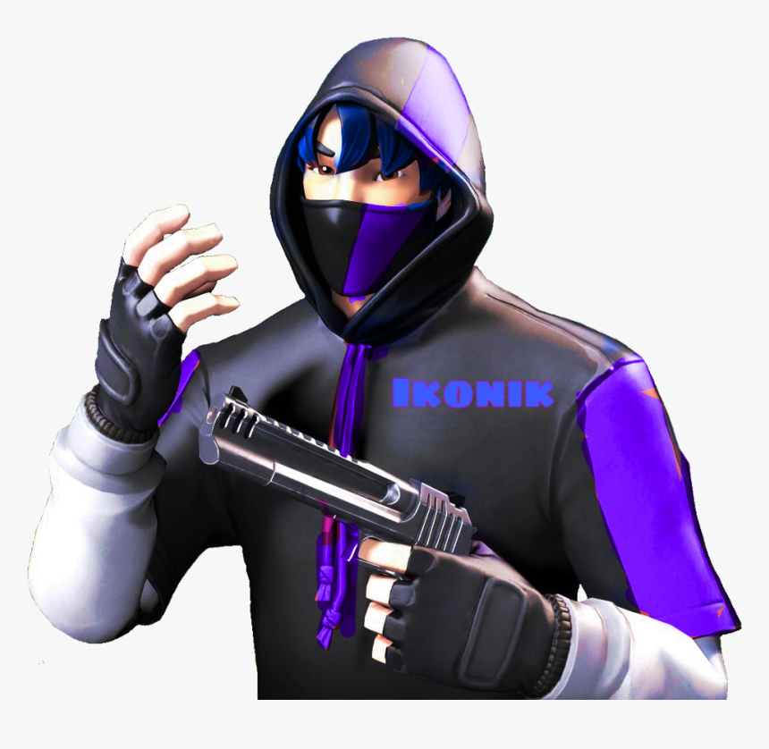 #ikonik #blue #purple #fortnite #skin #jg - Fortnite Ikonik Png, Transparent Png, Free Download