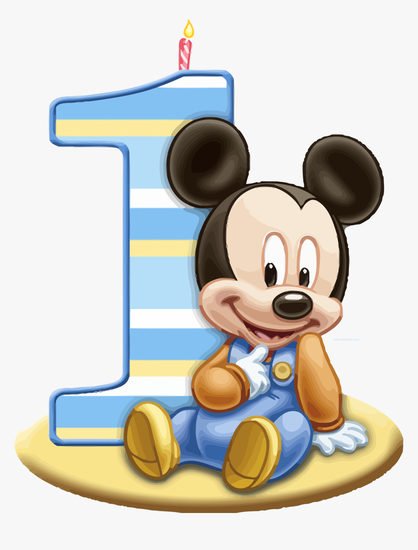 Mickey 1 Png - Mickey Mouse Birthday Png, Transparent Png, Free Download