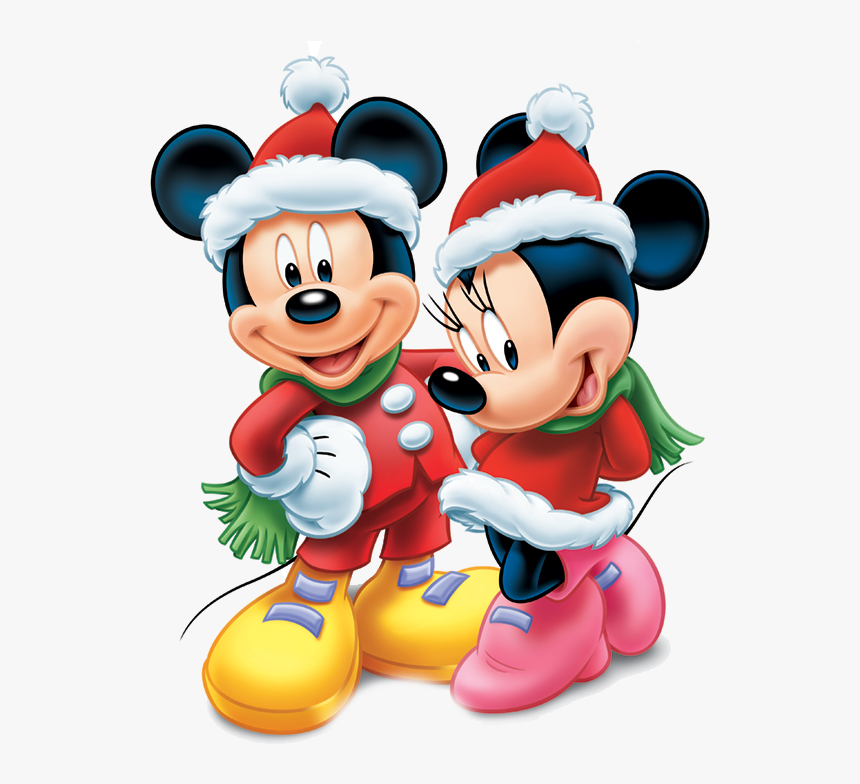 Disney Christmas Png - Mickey & Minnie Mouse, Transparent Png, Free Download