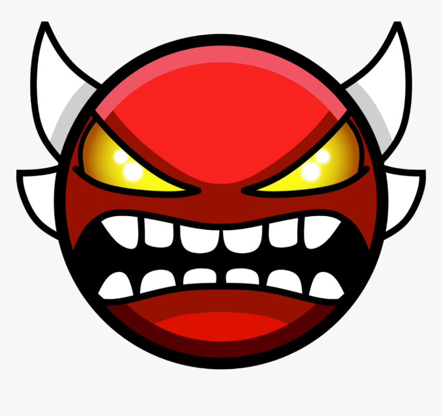 #mq #devil #angry #emojis #emoji - Geometry Dash Insane Demon, HD Png Download, Free Download