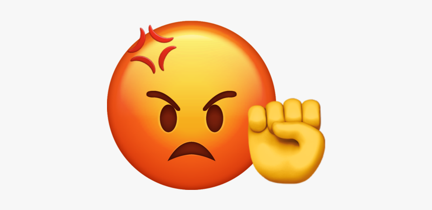 #angryemoji #angry #emoji #emojiiphone - Smiley, HD Png Download, Free Download