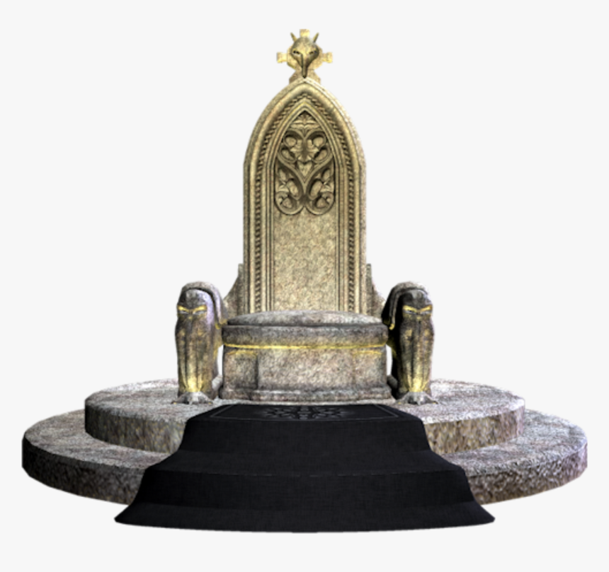 #throne #stone #medieval #freetoedit - Memorial, HD Png Download, Free Download