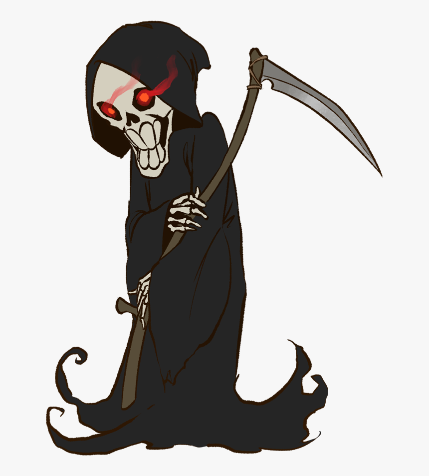 Free To Use &amp, Public Domain Grim Reaper Clip Art - Halloween Grim Reaper Cartoon, HD Png Download, Free Download