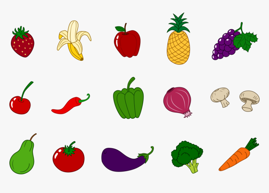 28 Collection Of Fruits And Vegetables Clipart Png, Transparent Png, Free Download