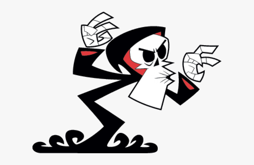 Transparent Grim Reaper Clipart Black And White - Grim Billy And Mandy Png,...