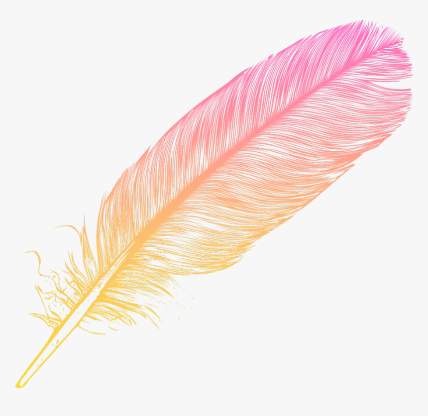#ombre #feather #feathers #native #boho #pretty #decals - Oval, HD Png Download, Free Download