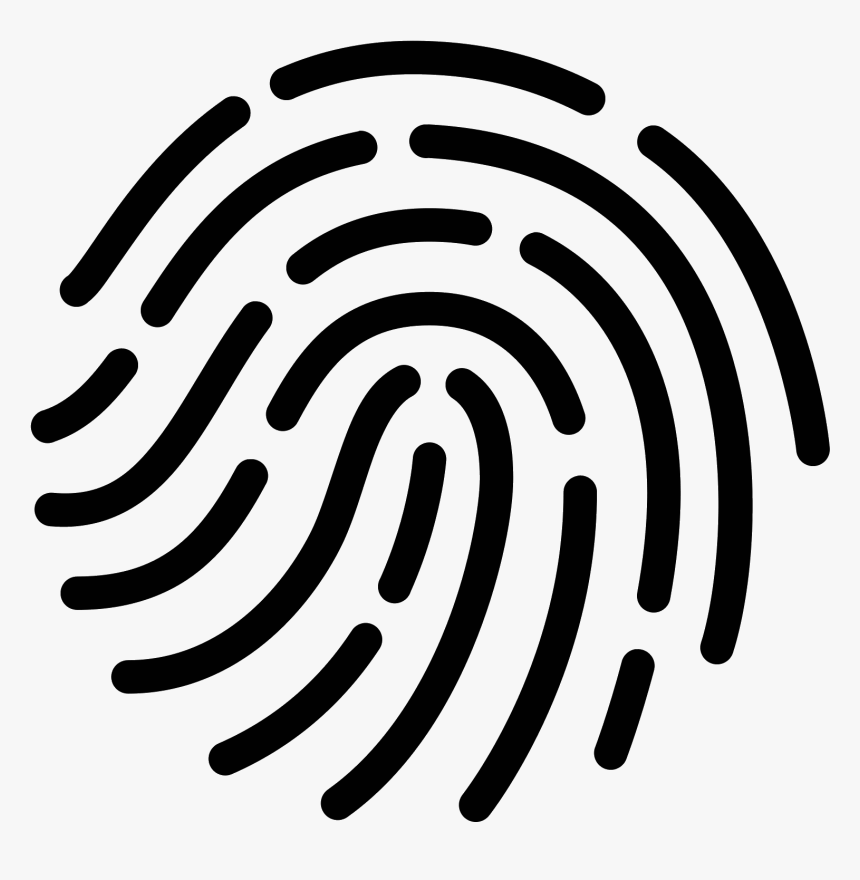 Fingerprint Icon Png White, Transparent Png, Free Download