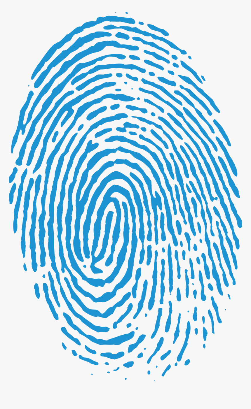 Fingerprint Png - Blue Transparent Background Fingerprint Png, Png Download, Free Download