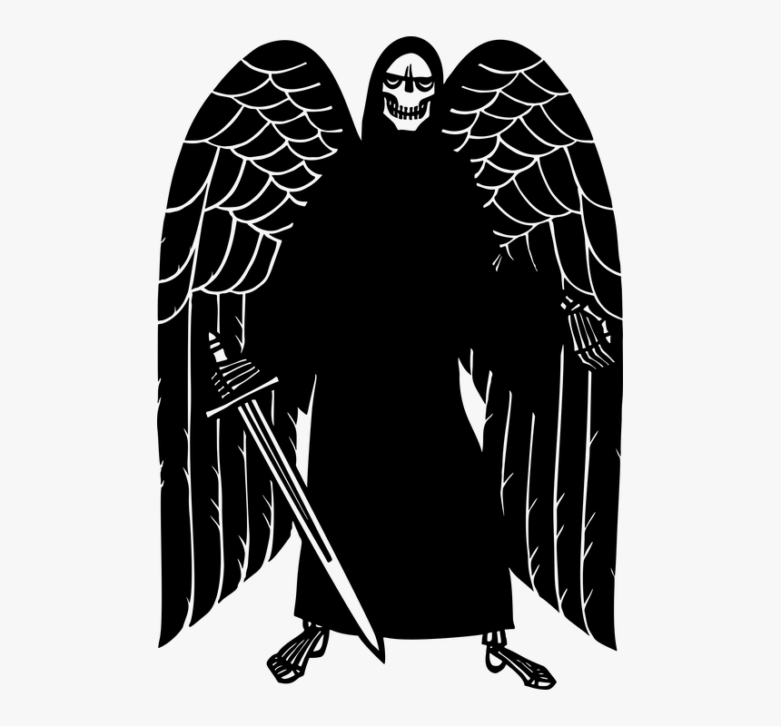 Grim Reaper, Angel, Azrael, Being, Celestial, Creature - Angel Of Death Cartoon, HD Png Download, Free Download