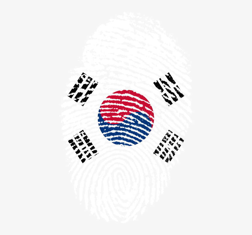 Korea, Flag, Fingerprint, Country, Pride, Identity - Korean Flag Wallpaper Hd, HD Png Download, Free Download