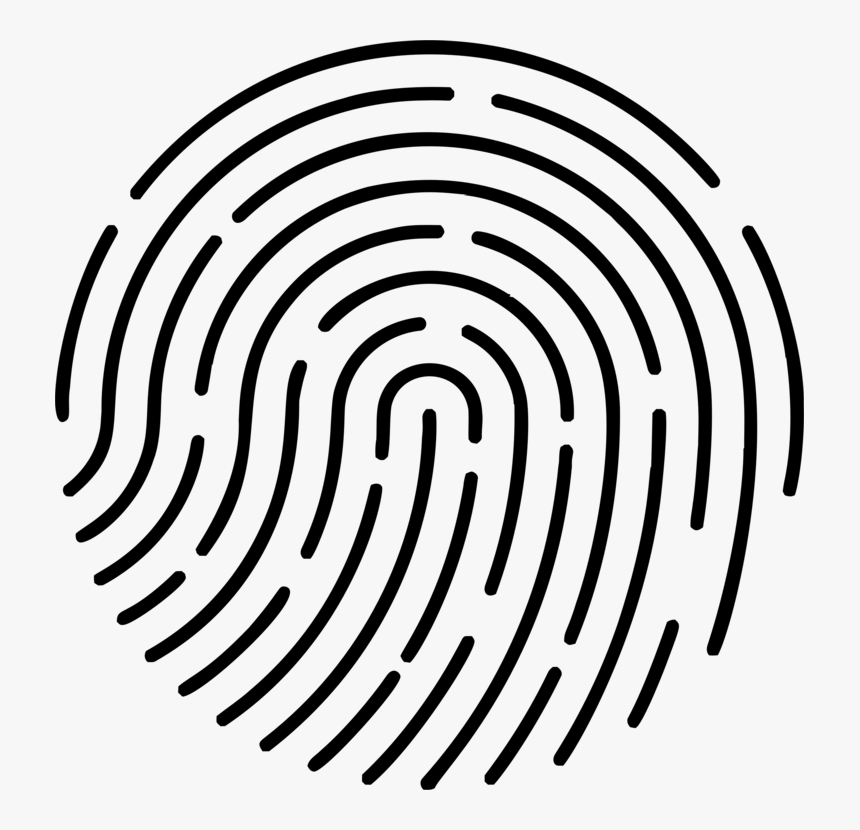 Line Art,symmetry,area - Fingerprint Clipart, HD Png Download, Free Download