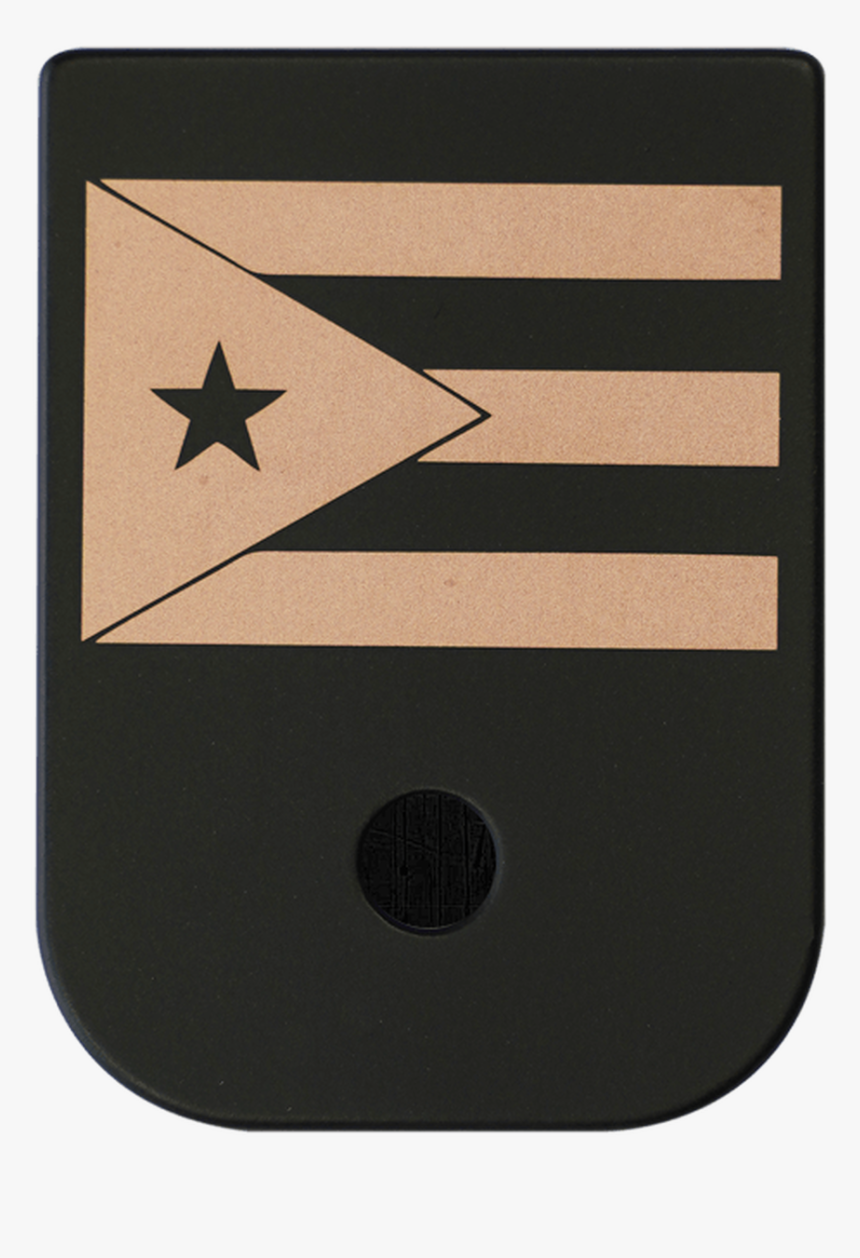 Puerto Rico Flag Brass Black Traditional Finish Mag - Circle, HD Png Download, Free Download