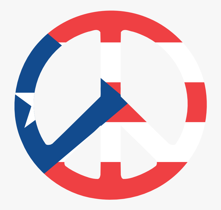 Puerto Rico Peace Symbol Flag 3 - Circle, HD Png Download, Free Download