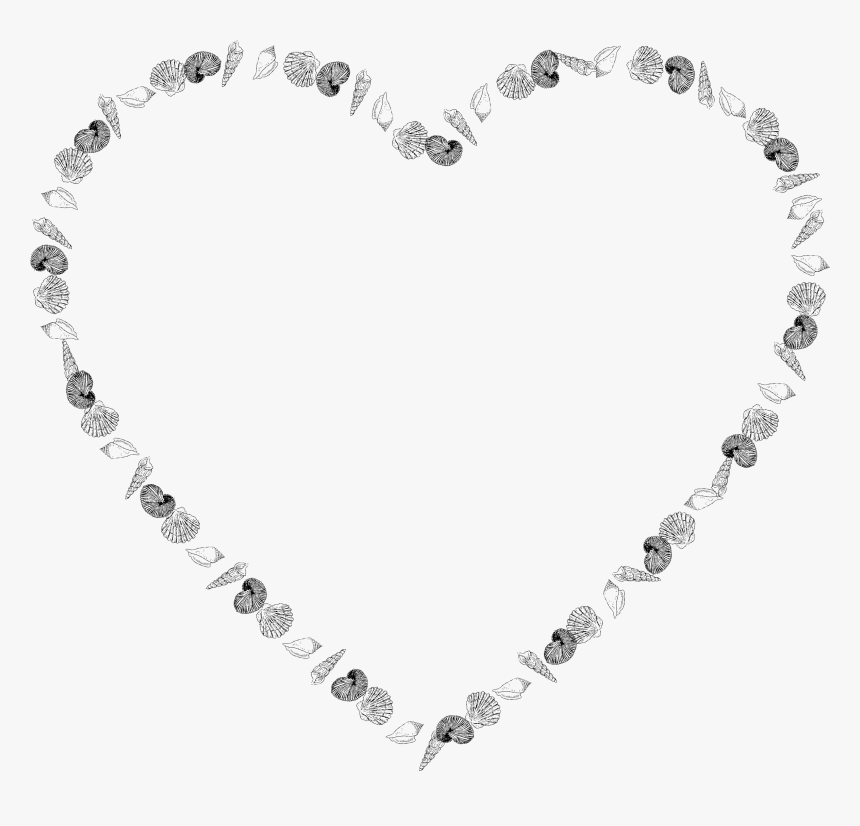 Seashell Clipart Heart - Necklace, HD Png Download, Free Download