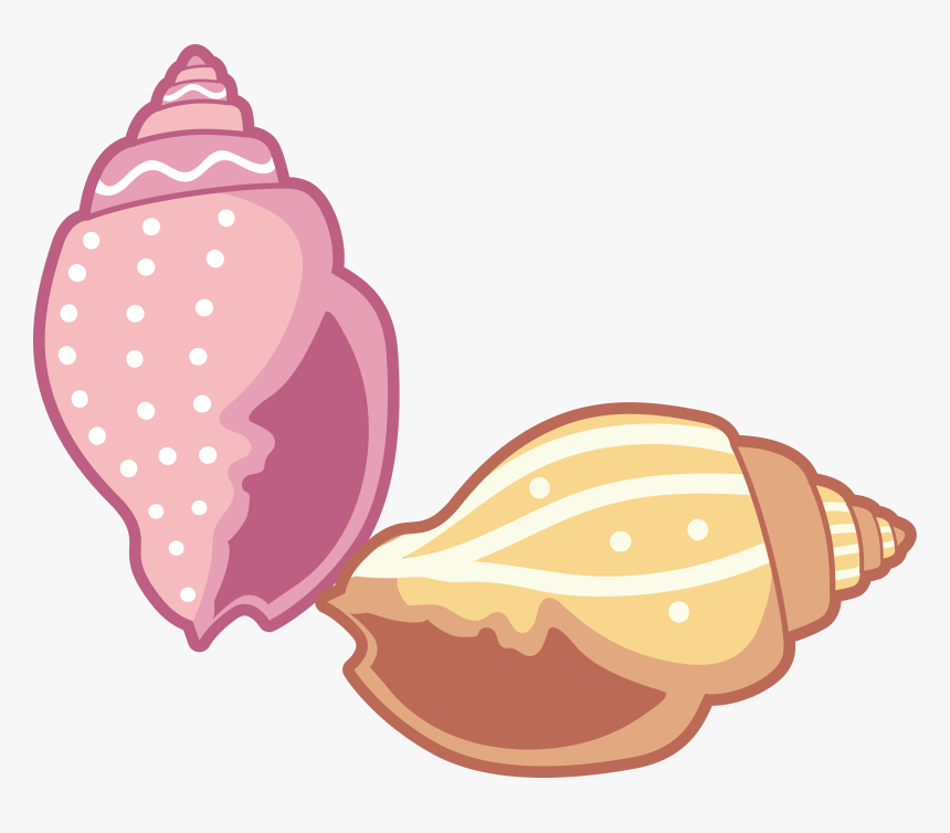 Transparent Sea Shell Clip Art - Sea Shell Cartoon Png, Png Download