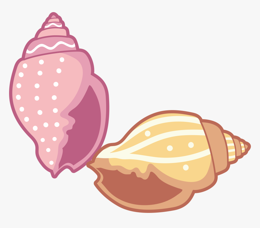 Transparent Sea Shell Clip Art - Sea Shell Cartoon Png, Png Download, Free Download