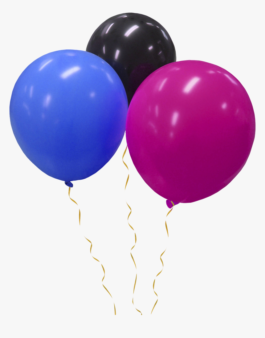 Globos De Colores Png - 3 Balloons Clipart, Transparent Png, Free Download