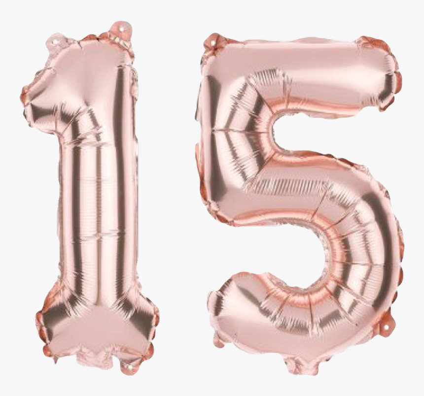 #png #globos #15 #numero #sticker #fiesta #party #happybirthday - Balloon, Transparent Png, Free Download