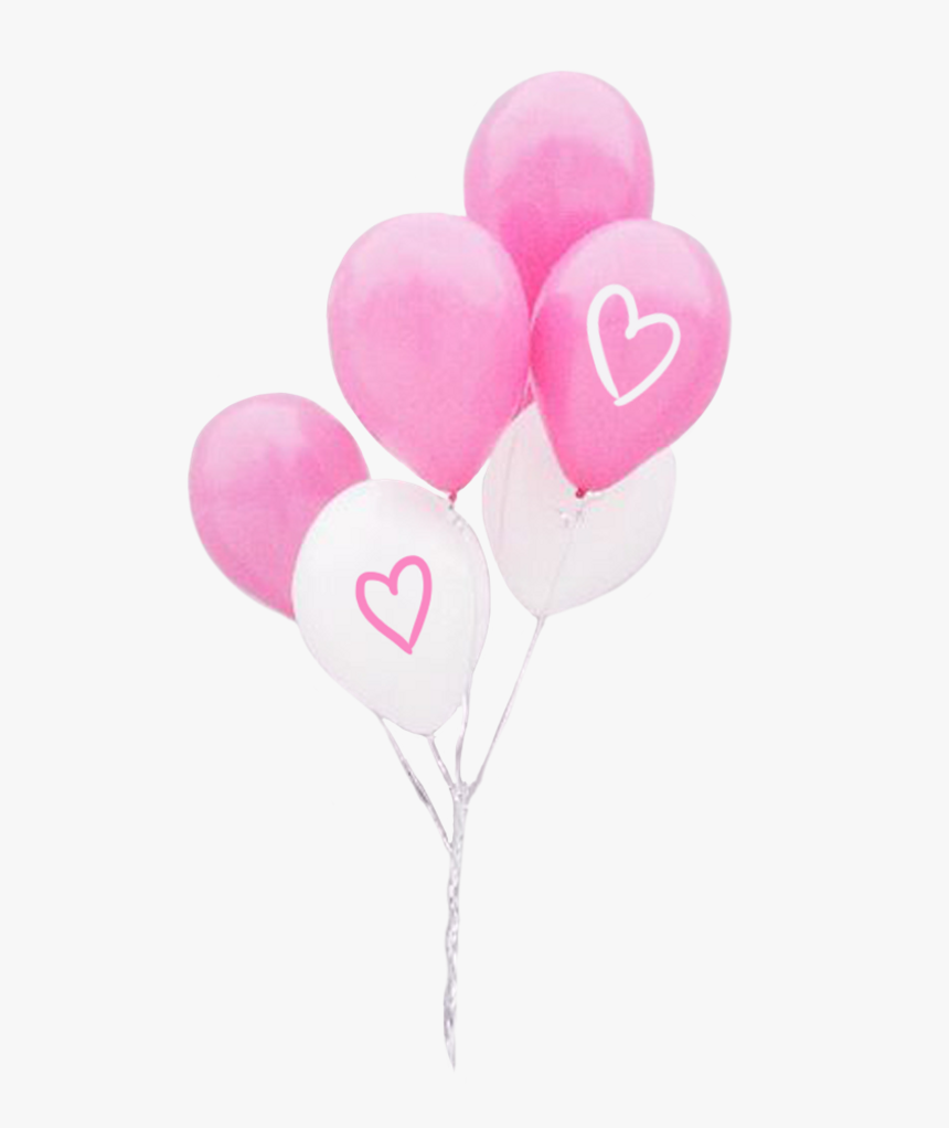 Heart Pink Balloons Png, Transparent Png, Free Download