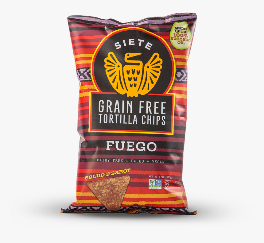 Siete Tortilla Chips, Fuego - Siete Grain Free Tortilla Chips Fuego, HD Png Download, Free Download