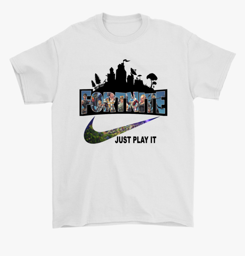 Fortnite Battle Royale X Nike Just Play It Logo Shirts - Fortnite Just Play It Logo, HD Png Download, Free Download