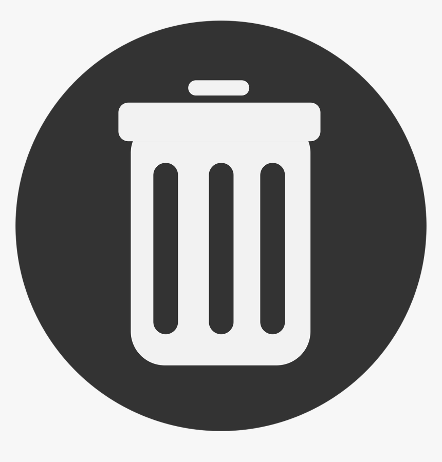 Transparent Garbage Can Png - Trash Circular Icon, Png Download, Free Download