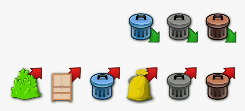 Rubbish Bins & Waste Paper Baskets Plastic Recycling - Trash Can Clip Art, HD Png Download, Free Download