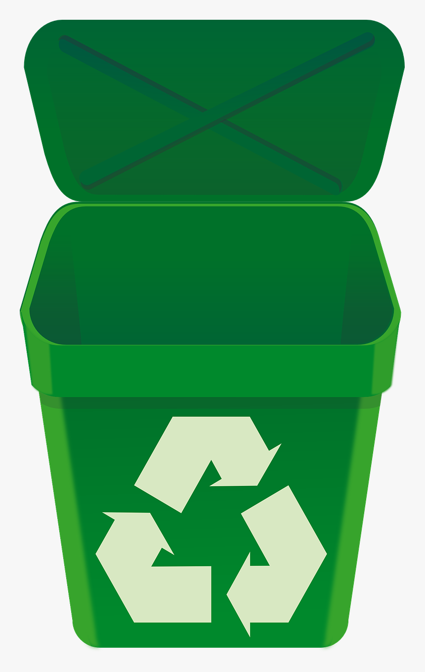 Open Trash Can Png - Open Recycling Bin Png, Transparent Png, Free Download