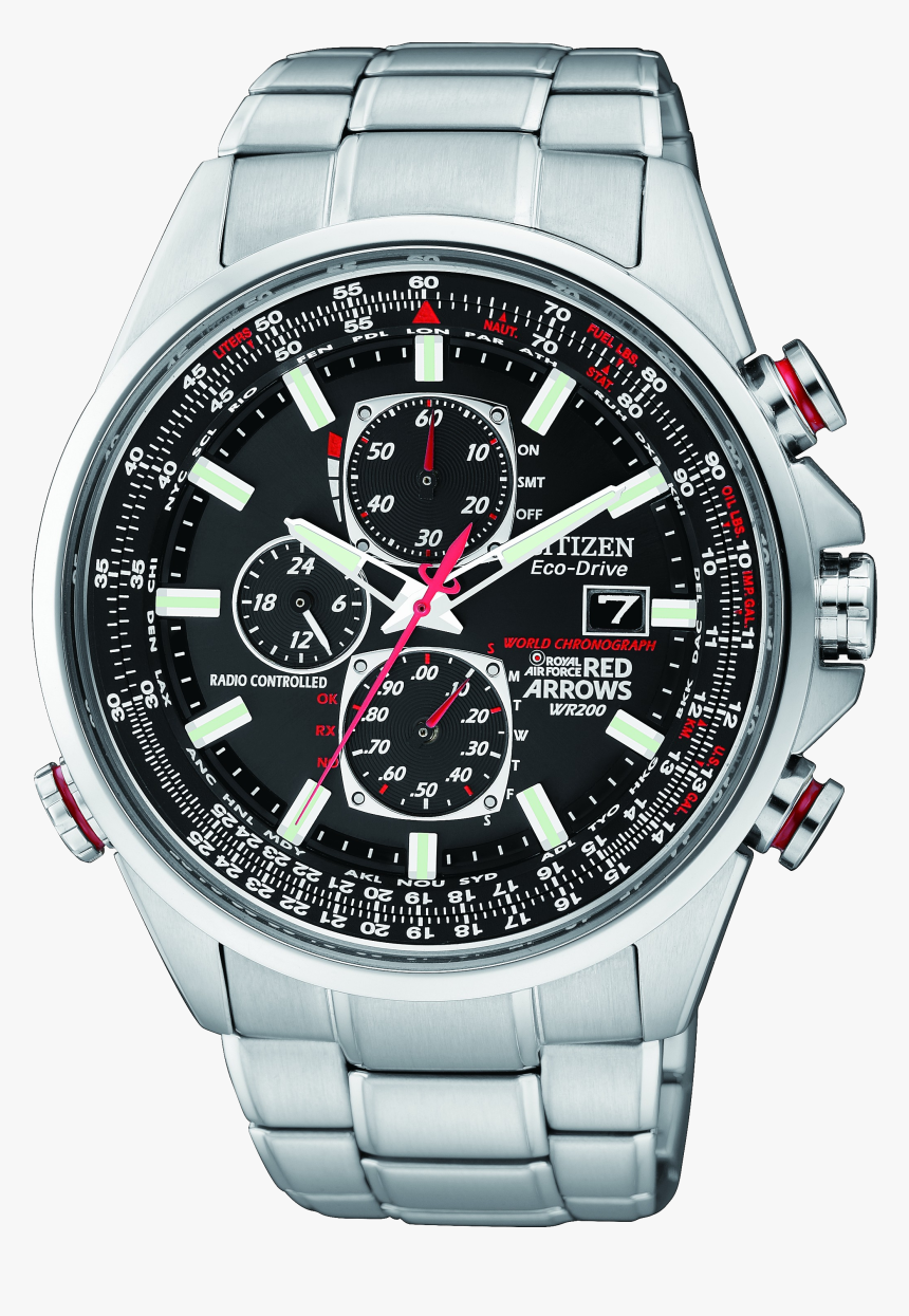 Men"s Wrist Band Watch Png Image - Citizen Red Arrows Eco Drive, Transparent Png, Free Download