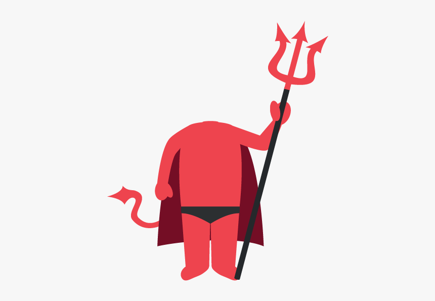 Devil Clipart Trident - Illustration, HD Png Download, Free Download