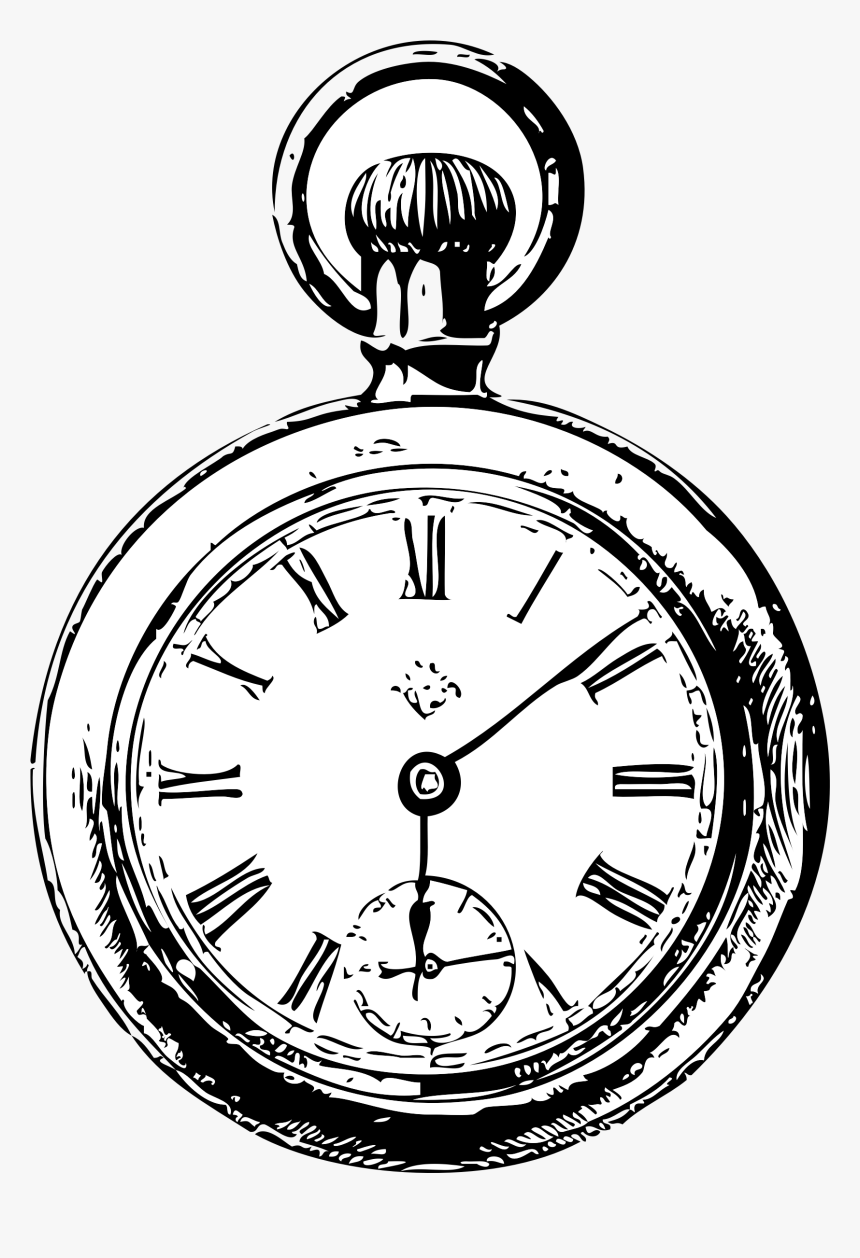 Pocket Watch Clip Arts - Alice In Wonderland Stopwatch, HD Png Download, Free Download