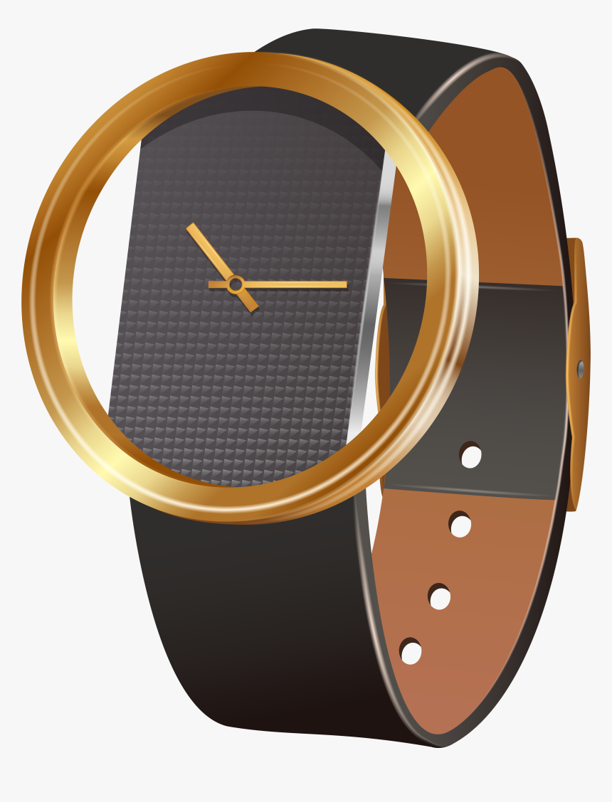 Wrist Watch Black Png Clip Art - Wrist Watch Clip Art, Transparent Png, Free Download