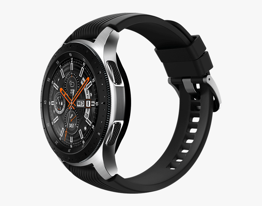 46mm Galaxy Watch In Silver On Left With Onyx Black - Samsung Watch Price In Australia, HD Png Download, Free Download